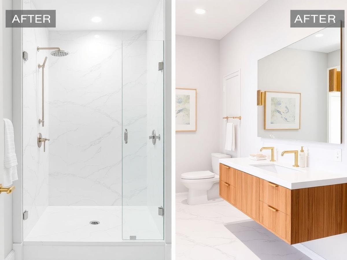 Bathroom after remodel by Dr. Handyman Service